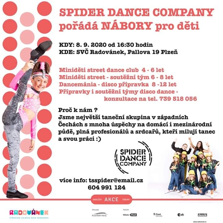 Nábor dětí - Spider dance company