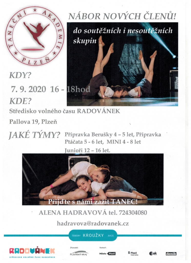 Nábor Taneční Akademie Plzeň